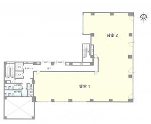 船場ＩＳビル基準階間取り図