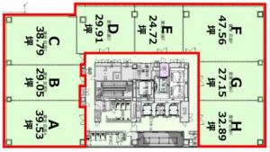 心斎橋プロジェクト基準階図面