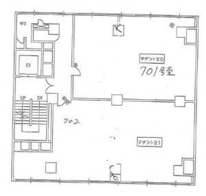 ＧＲＯＷ北浜ビル７階間取り図