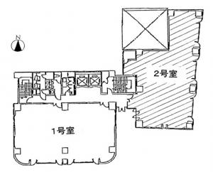 マルイト西本町ビル基準階間取り図