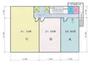 第３ロンヂェビル基準階間取り図