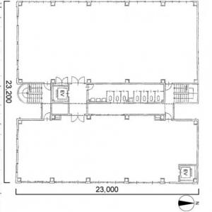 白川ビル基準階間取り図