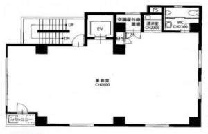 南本町若林ビル基準階間取り図