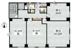 大松ビル基準階間取り図