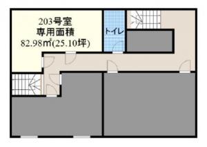 甲東ビル２階間取り図