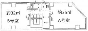 ＦＭ　Ｙｏｔｓｕｂａｓｈｉ　ＢＬＤＧ基準階間取り図