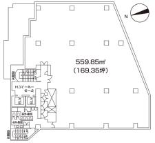 クリスタルパークビル基準階間取り図