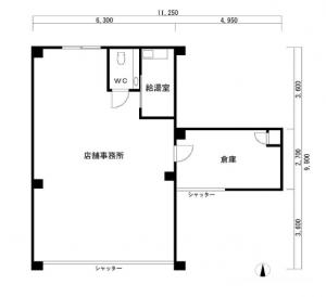 パウゼ上本町１階間取り図