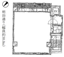 アロス渋谷基準階図面