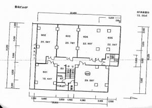 サンアール堂北ビル６階間取り図