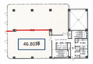 江坂三生ビル基準階間取り図