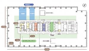 大阪梅田ツインタワーズ・サウス基準階図面