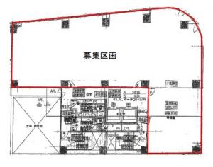 梅田ステートビル基準階間取り図