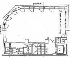平野町和田ビル基準階間取り図