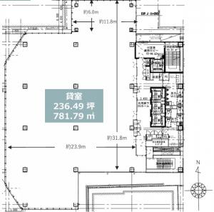 FDS大阪本町ビル基準階図面2～7階