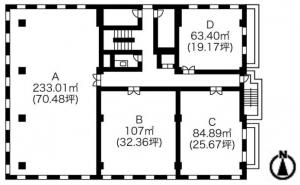 第２池上ビル基準階間取り図