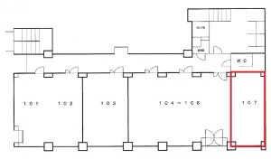 第１淀川ビル１階間取り図