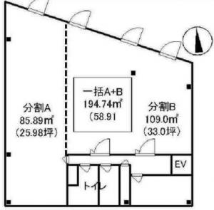 たばこビル基準階図面