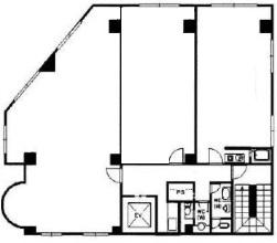 永田中津ビル基準階図面