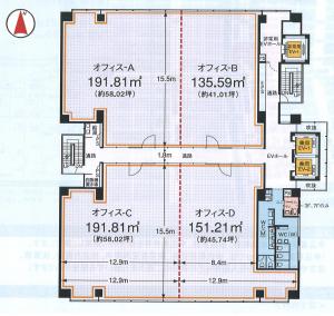 四ツ橋グランスクエアビル間取り図