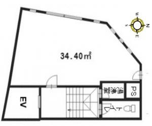 HK新町ビル基準階図面
