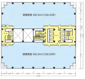 肥後橋シミズビル間取り図