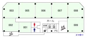 大阪産業ビル基準階間取り図