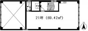 仁徳ビル基準階図面