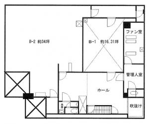 新大阪第一ビル地下１階間取り図