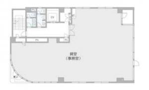 レバンガ心斎橋ビル基準階間取り図