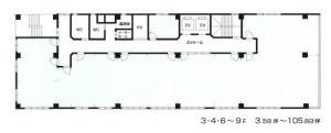 千代田第２ビル基準階間取り図