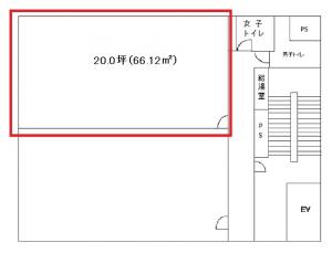 アトランティス２１ビル西側間取り図