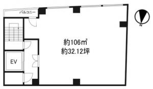 桂文ビル基準階間取り図