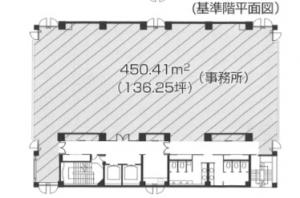 久我ビル南館基準階間取り図