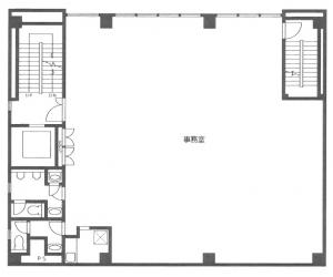 上本町ＫＦビル基準階間取り図