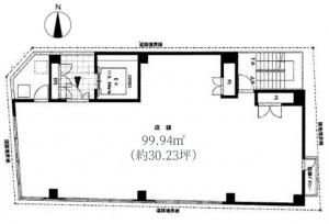 戎橋ｈ＋ビル基準階間取り図