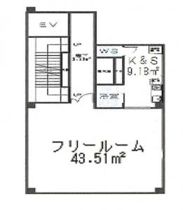 ルーブルコート南堀江ビル基準階間取り図