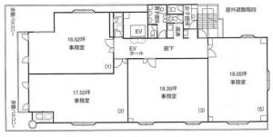 御影ビル基準階間取り図