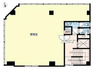 瓦町昭和ビル基準階間取り図