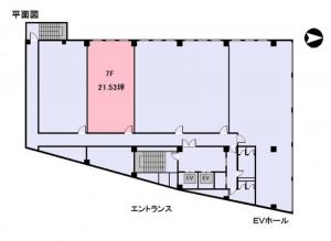メッセージ梅田ビル７階間取り図