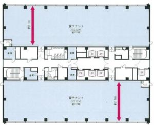 東神戸センタービル基準階図面