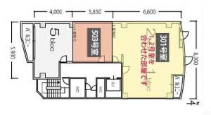 ＴＭＧ阿波座ビル基準階間取り図