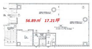 ＢＲＡＶＥ西天満ビル３階間取り図