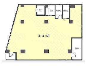アルノ北梅田ビル基準階間取り図