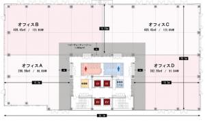 新大阪第３ＮＫビル基準階平面図