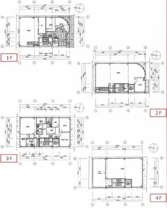 富山産業ビル基準階間取り図