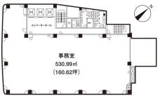 国際箱崎ビル基準階間取り図