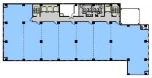 三宮ビル東館基準階間取り図