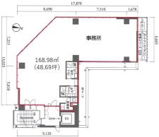 麹町スクエアプラザ基準階間取り図