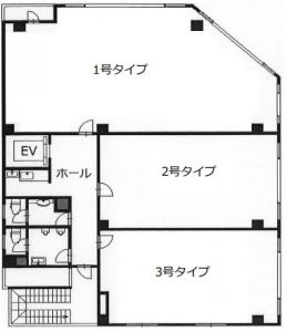 ＡＪディナスティ大手前ビル基準階図面